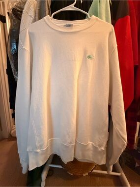 Champion Cream Crewneck Sweatshirt with Mint Emblem